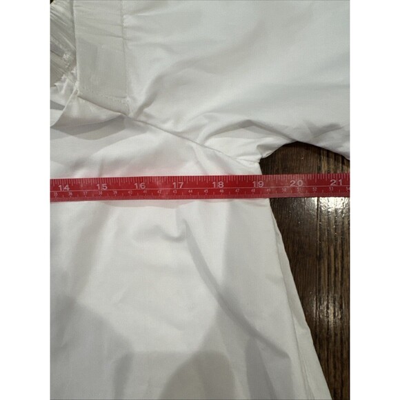 Endless Rose Blouse Womens Medium Tiered Ruffled Sleeve Off the Shoulder‎ White - Picture 7 of 10